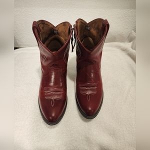 Ariat Womens Darlin Ankle Western Boots - Rosy Red